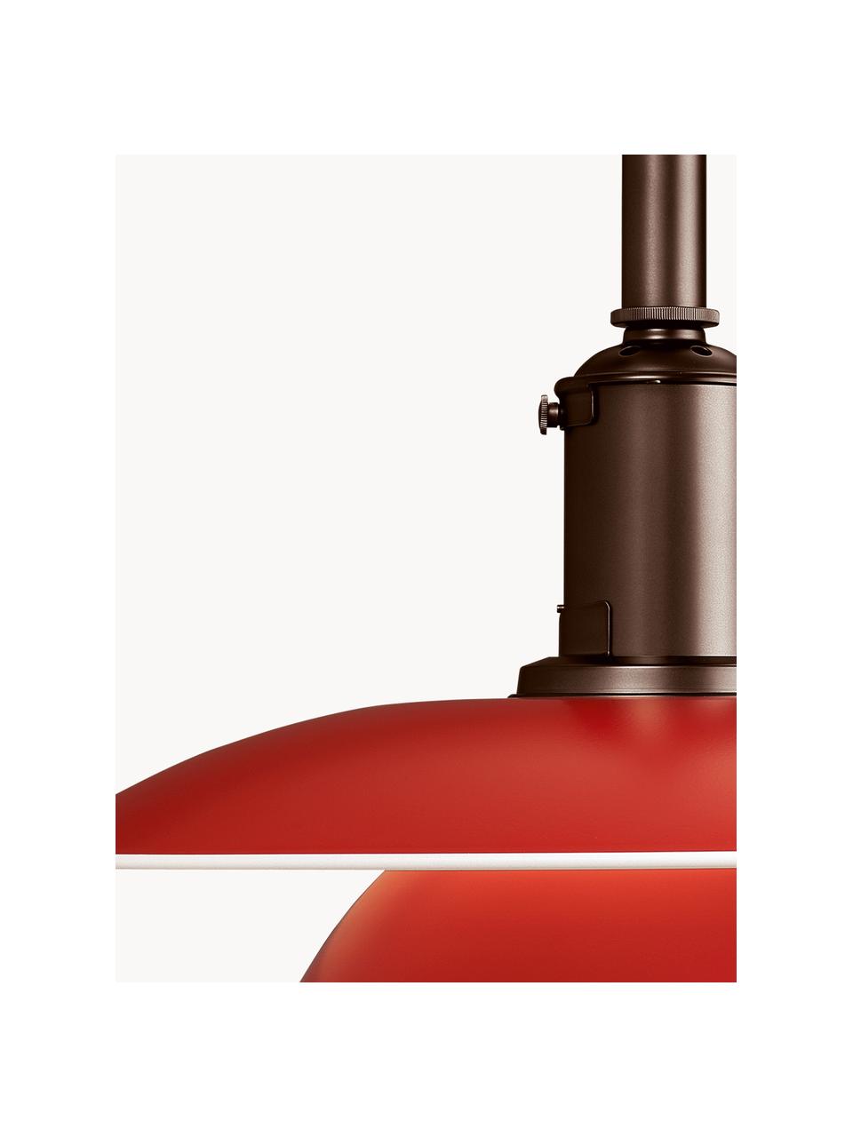 Hanglamp PH 3½-3, Lampenkap: gecoat aluminium, Rood, koper, Ø 33 x H 31 cm