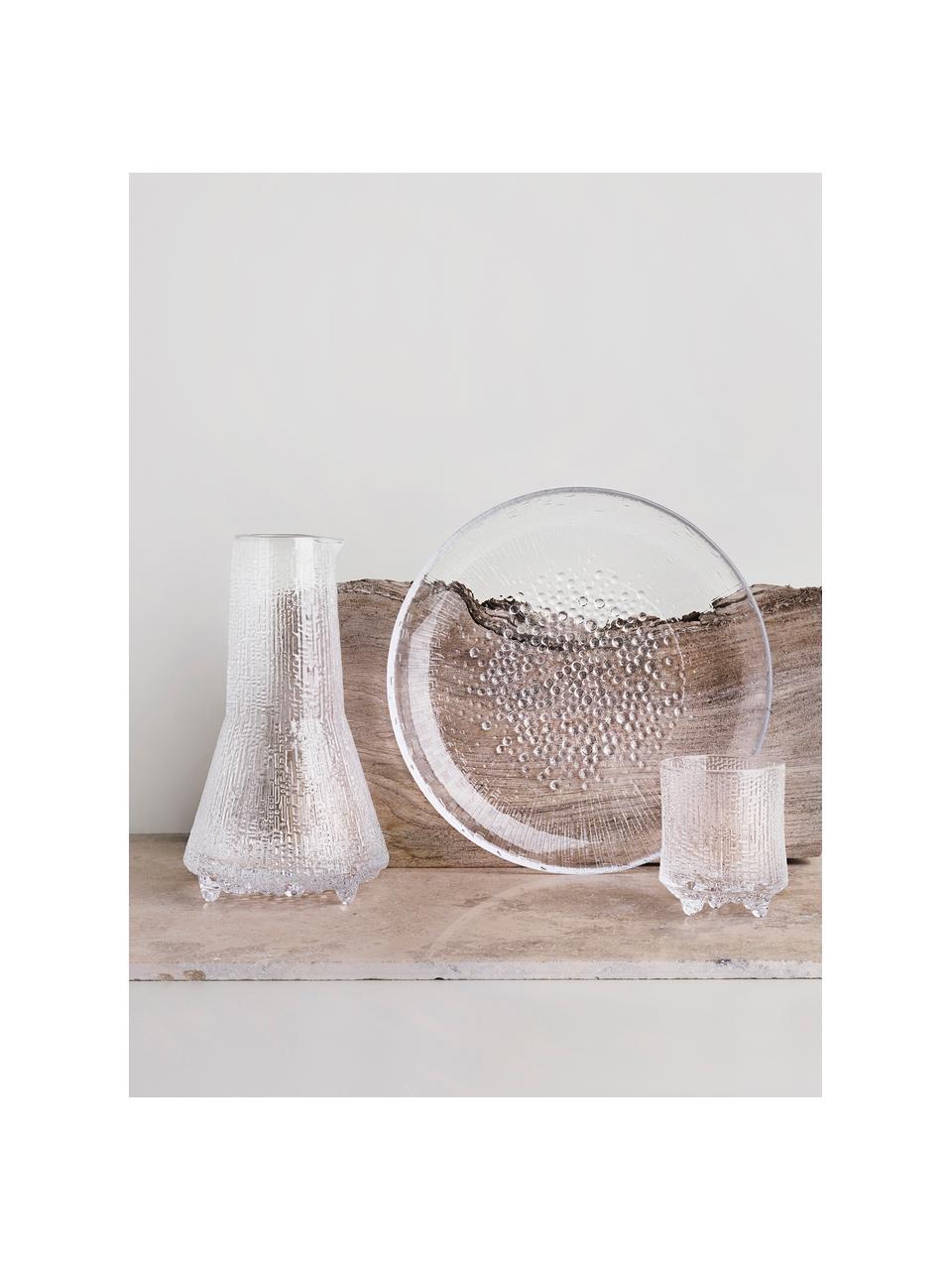 Grote serveerschaal Ultima Thule, Glas, Transparant, Ø 37 x H 8 cm