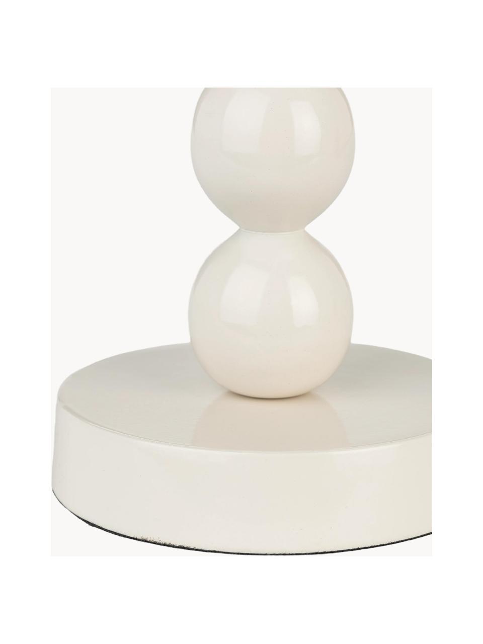 Bougeoir en porcelaine Bubble, Porcelaine, Blanc cassé, Ø 10 x haut. 26 cm