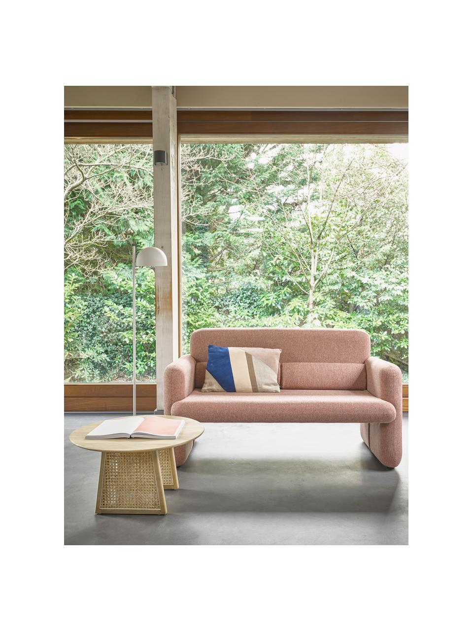 Runder Couchtisch Retro mit Wiener Geflecht, Wiener Geflecht: Rattan, Sunkai Holz, Ø 65 x H 35 cm