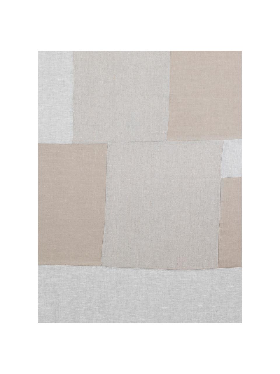 Adesivo murale Patchwork Beige, Tessuto non tessuto, Grigio chiaro, Larg. 300 x Alt. 280 cm