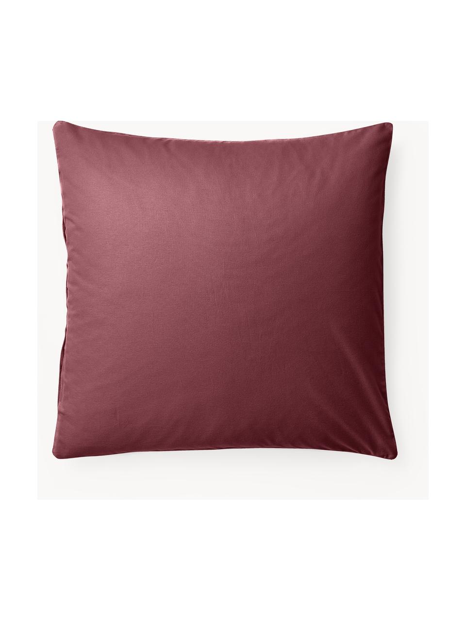 Flanelový povlak na polštář Biba, Vínově červená, Š 40 cm, D 80 cm