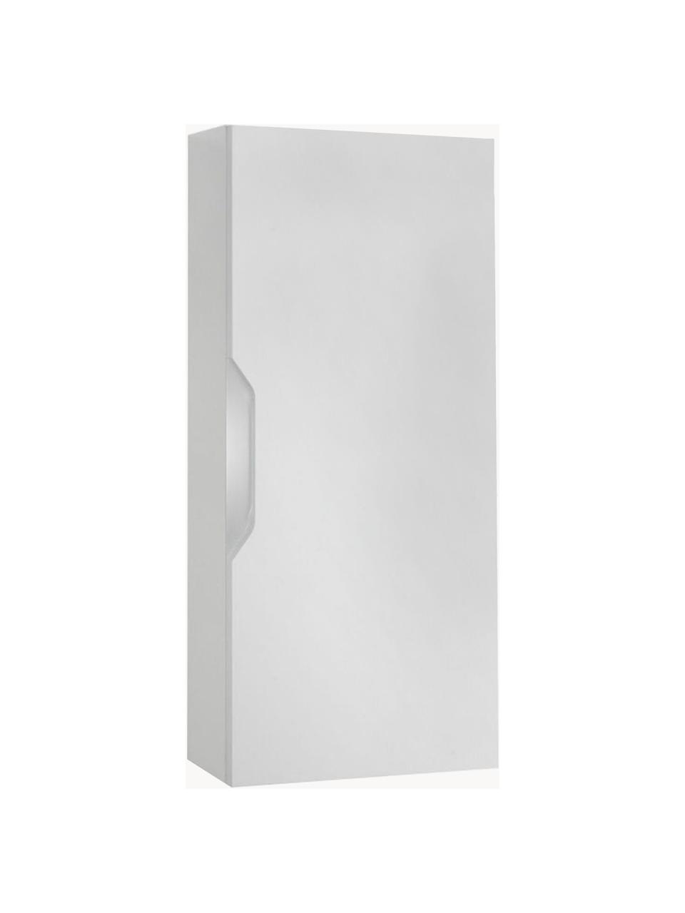 Mueble de baño Belsk, 35 cm, Estructura: aglomerado con lámina de , Estantes: vidrio, aglomerado con lá, Blanco, An 35 x Al 78 cm