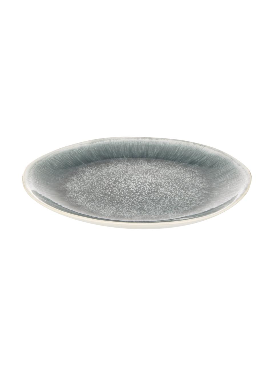 Piattino da dessert in gres con sfumature grigie 2 pz, Gres, Grigio, Ø 23 cm