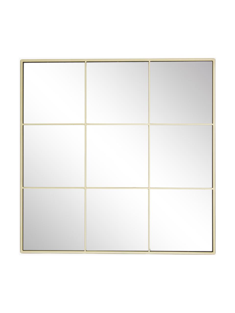Miroir mural look fenêtre Clarita, Couleur dorée, larg. 70 x haut. 70 cm