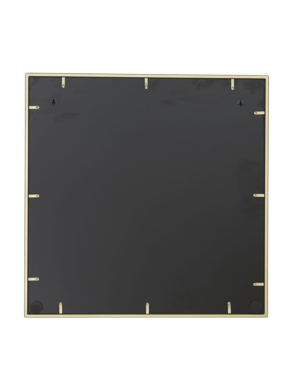 Štvorcové nástenné zrkadlo Clarita, Odtiene zlatej, Š 70 x V 70 cm