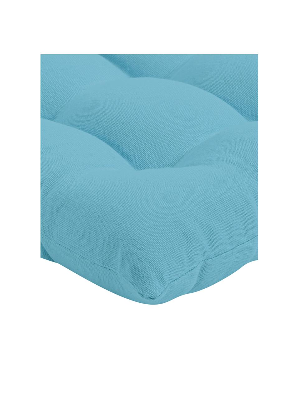 Coussin de chaise 40x40 coton bleu Ava, Bleu, larg. 40 x long. 40 cm