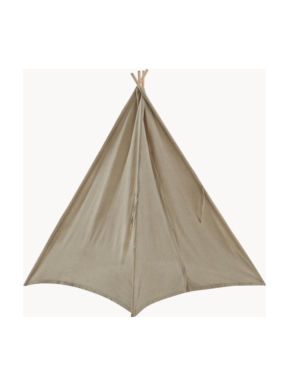 Tipi dziecięce Heaven, Tapicerka: 65% poliester, 35% bawełn, Stelaż: drewno naturalne, Beżowy, S 130 x W 120 cm