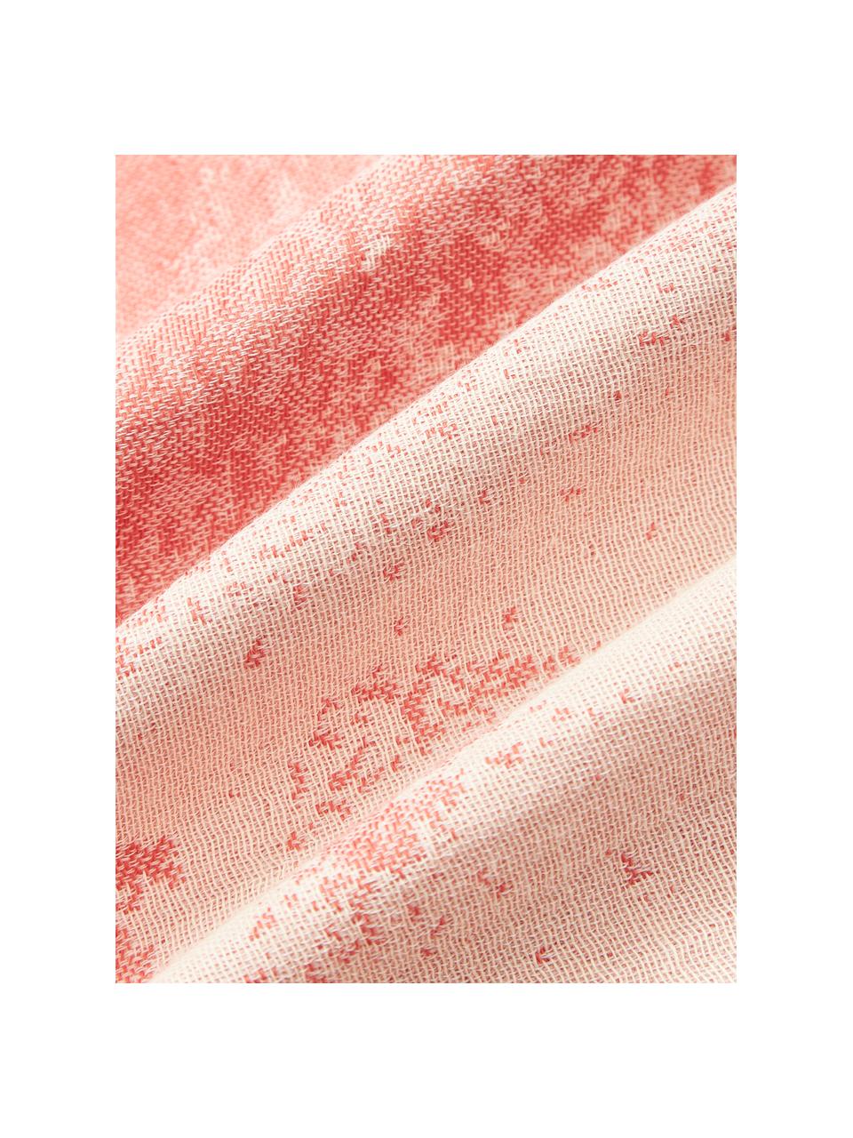 Prześcieradło z bawełny Marcella, Odcienie różowego, S 240 x D 280 cm