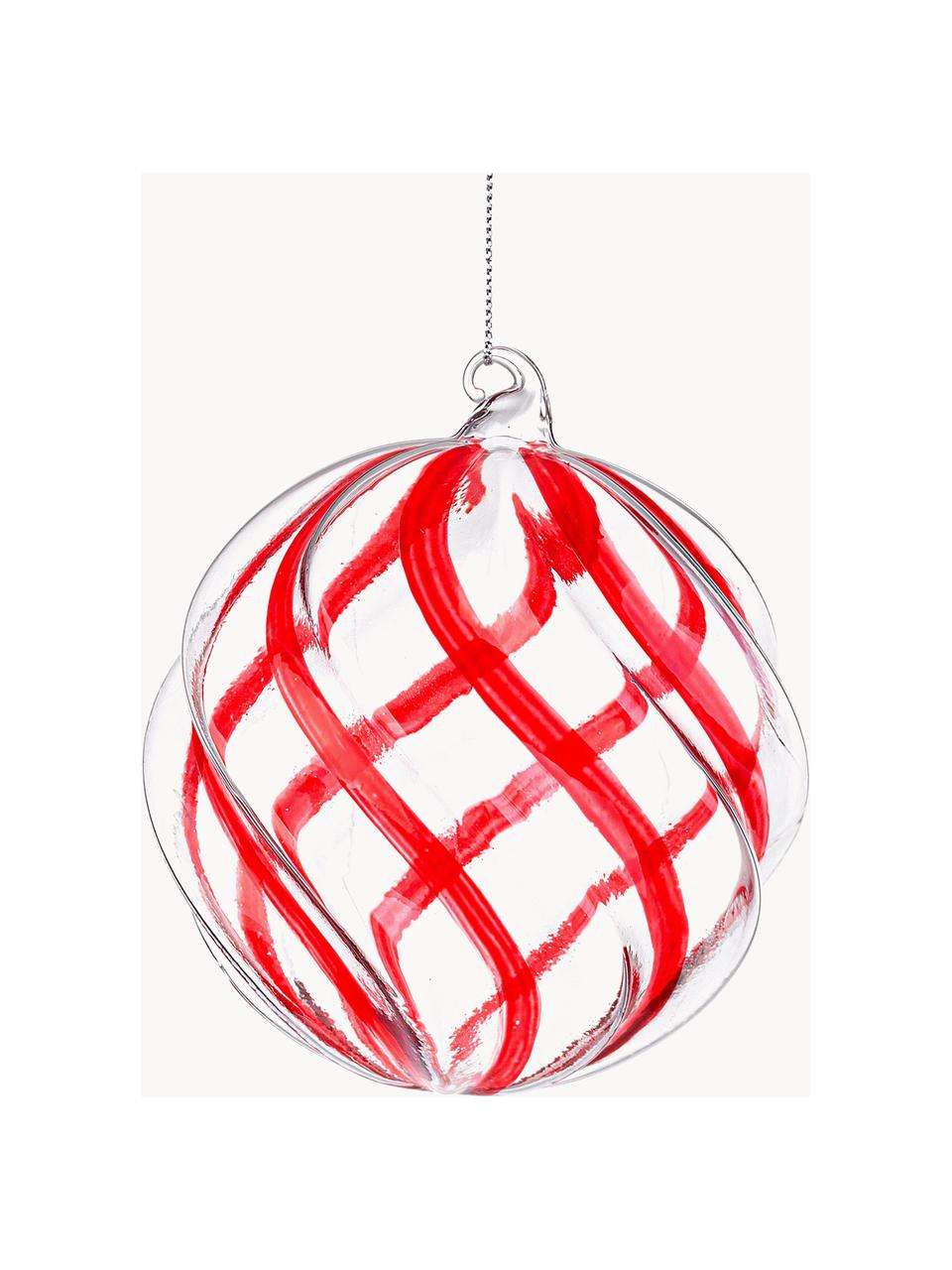 Palline albero di Natale Blend 8 pz, Vetro, Trasparente, rosso, Ø 10 x Alt. 10 cm