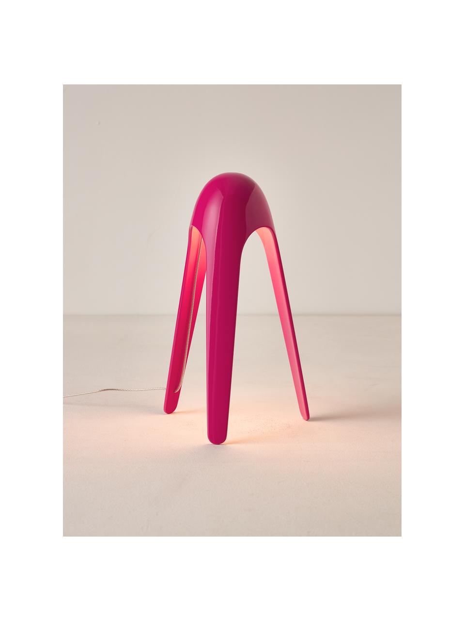Malá stolní LED lampa s dotykovou funkcí Cyborg, Růžová, Ø 20 cm, V 31 cm
