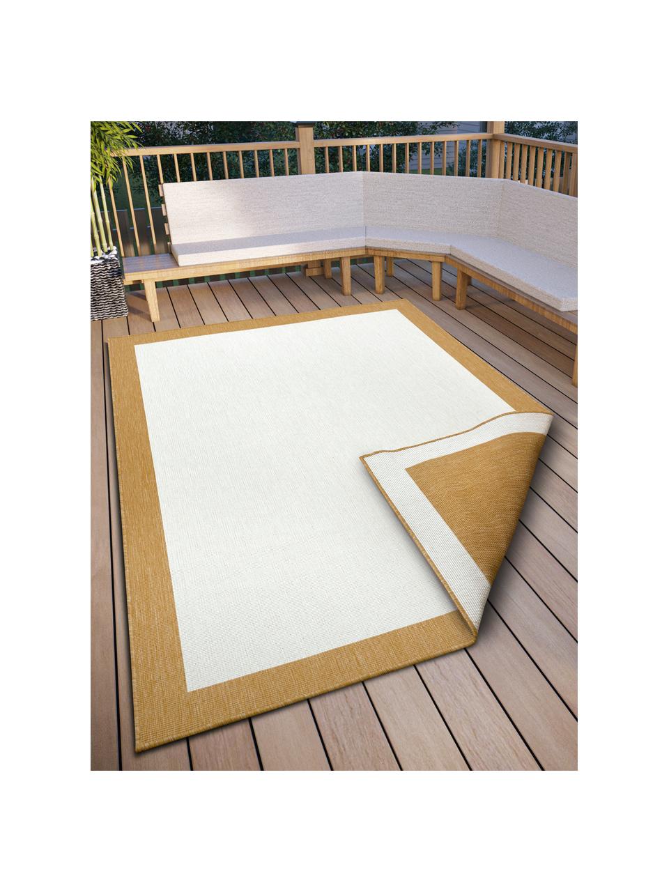 In- & Outdoor-Wendeteppich Panama, 100 % Polypropylen

Das in diesem Produkt verwendete Material ist schadstoffgeprüft und zertifiziert nach STANDARD 100 by OEKO-TEX® 2210248, OEKO-TEX Service GmbH., Off White, Ocker, B 80 x L 150 cm (Grösse XS)