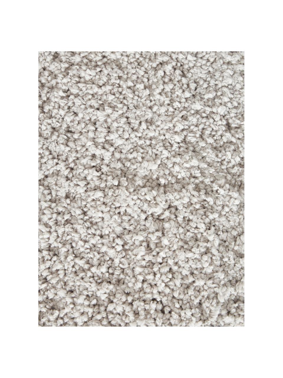 Tappeto morbido a pelo lungo Leighton, Retro: 70% poliestere, 30% coton, Grigio chiaro, Larg. 120 x Lung. 180 cm (taglia S)