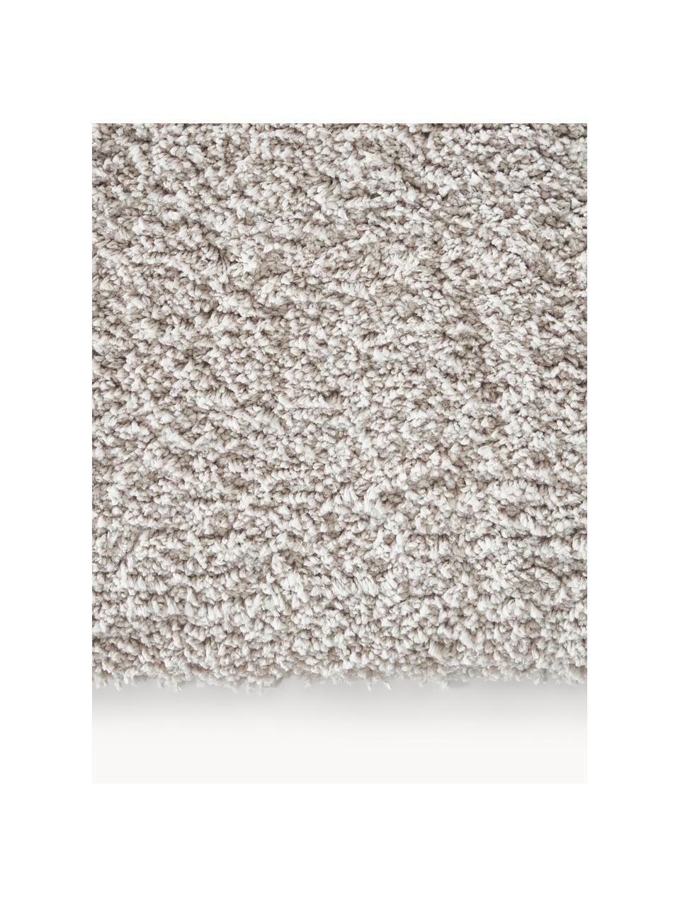 Flauschiger Hochflor-Teppich Leighton, Flor: Mikrofaser (100 % Polyest, Hellgrau, B 120 x L 180 cm (Grösse S)