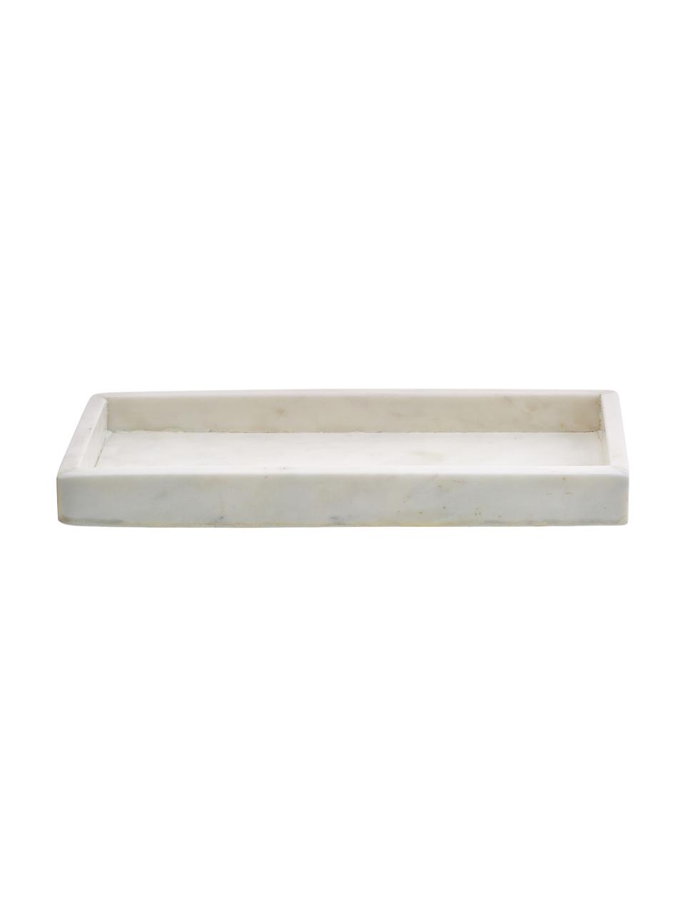 Marmor-Tablett Yala, Marmor, Weiss, B 30 x H 2 cm