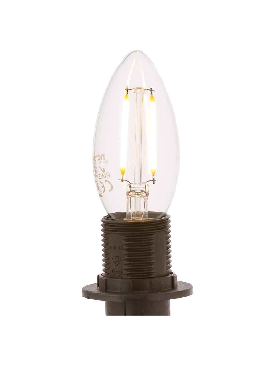 Lampadina E14, 250lm, bianco caldo, 5 pz, Paralume: vetro, Base lampadina: alluminio, Trasparente, Ø 4 x Alt. 10 cm
