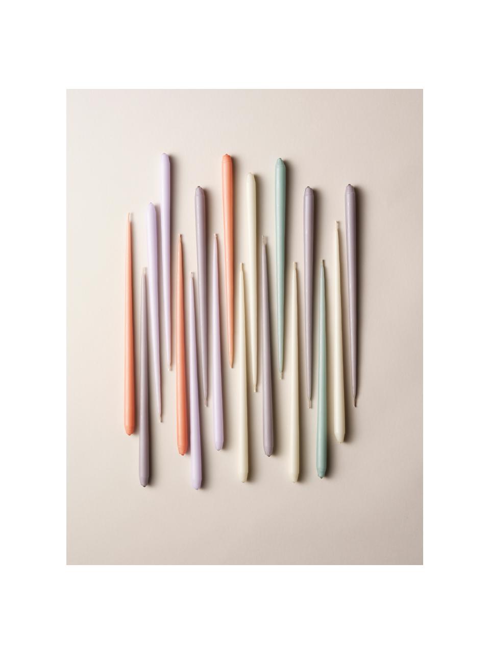 Velas cónicas Stoff Nagel, 6 uds., Parafina, Rosa palo, Ø 1 x Al 29 cm