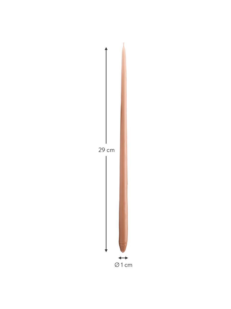 Chandelles Stoff Nagel, 6 pièces, Cire de paraffine, Rose, Ø 1 x haut. 29 cm
