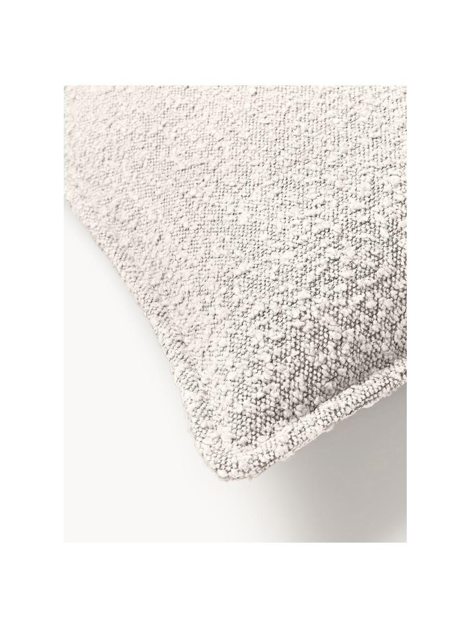 Cojín en tejido bouclé sofá Lennon, Funda: tejido bouclé (80% poliés, Bouclé Off White, An 50 x L 80 cm