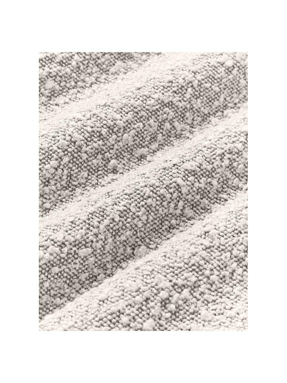 Bouclé bankkussen Lennon, Bouclé gebroken wit, B 50 x L 80 cm