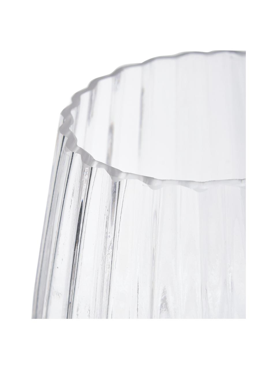Glas-Vase Luna, Glas, Transparent, Ø 14 x H 17 cm