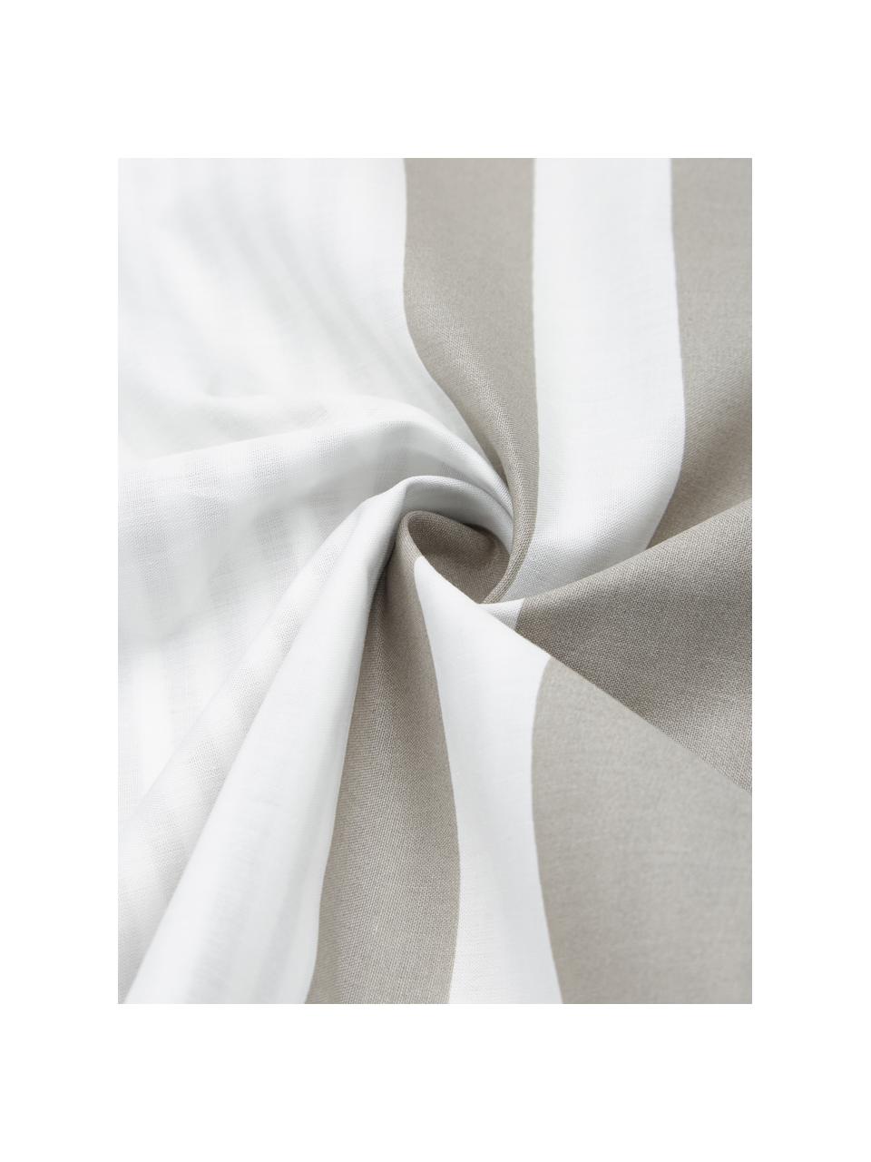 Perkálový oboustranný povlak na polštář z organické bavlny Kinsley, 2 ks, Béžová, bílá, Š 40 cm, D 80 cm