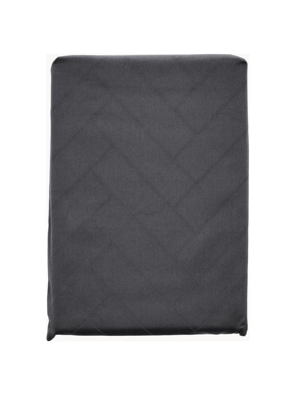 Tafelkleed Tiles, verschillende formaten, 100% katoen, Antraciet, 6-8 personen (L 270 x B 140 cm)