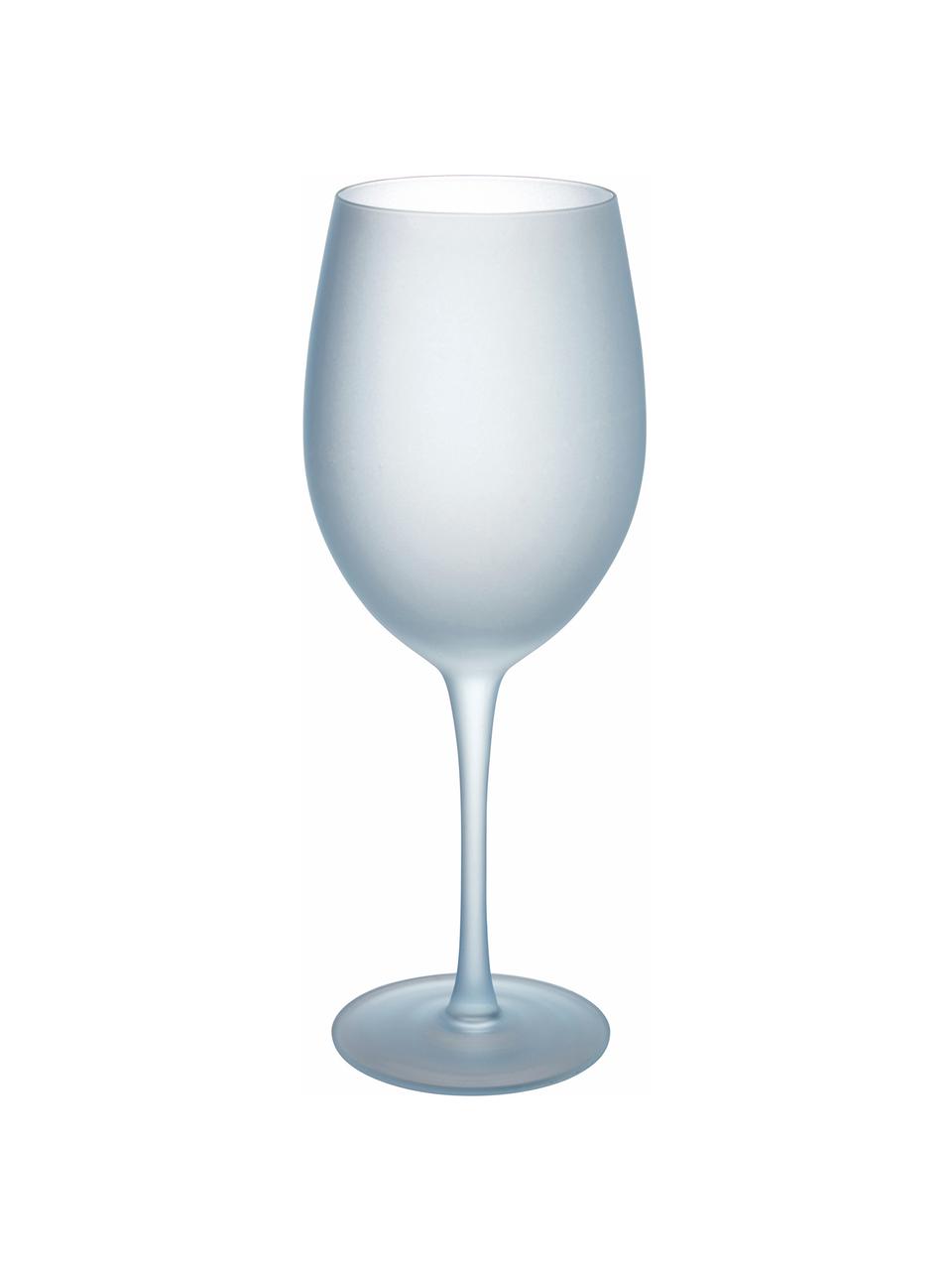 Set 6 bicchieri da vino Happy Hour, Vetro, Tonalità blu, Ø 9 x Alt. 24 cm