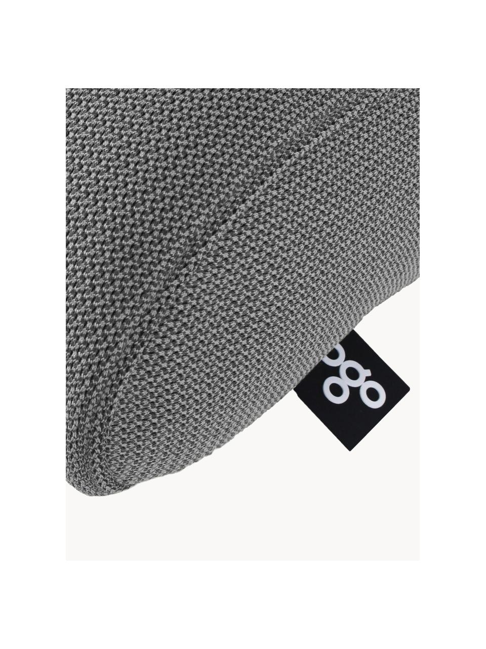 Ručně vyrobený exteriérový polštář Pillow, Tmavě šedá, Š 50 cm, D 30 cm