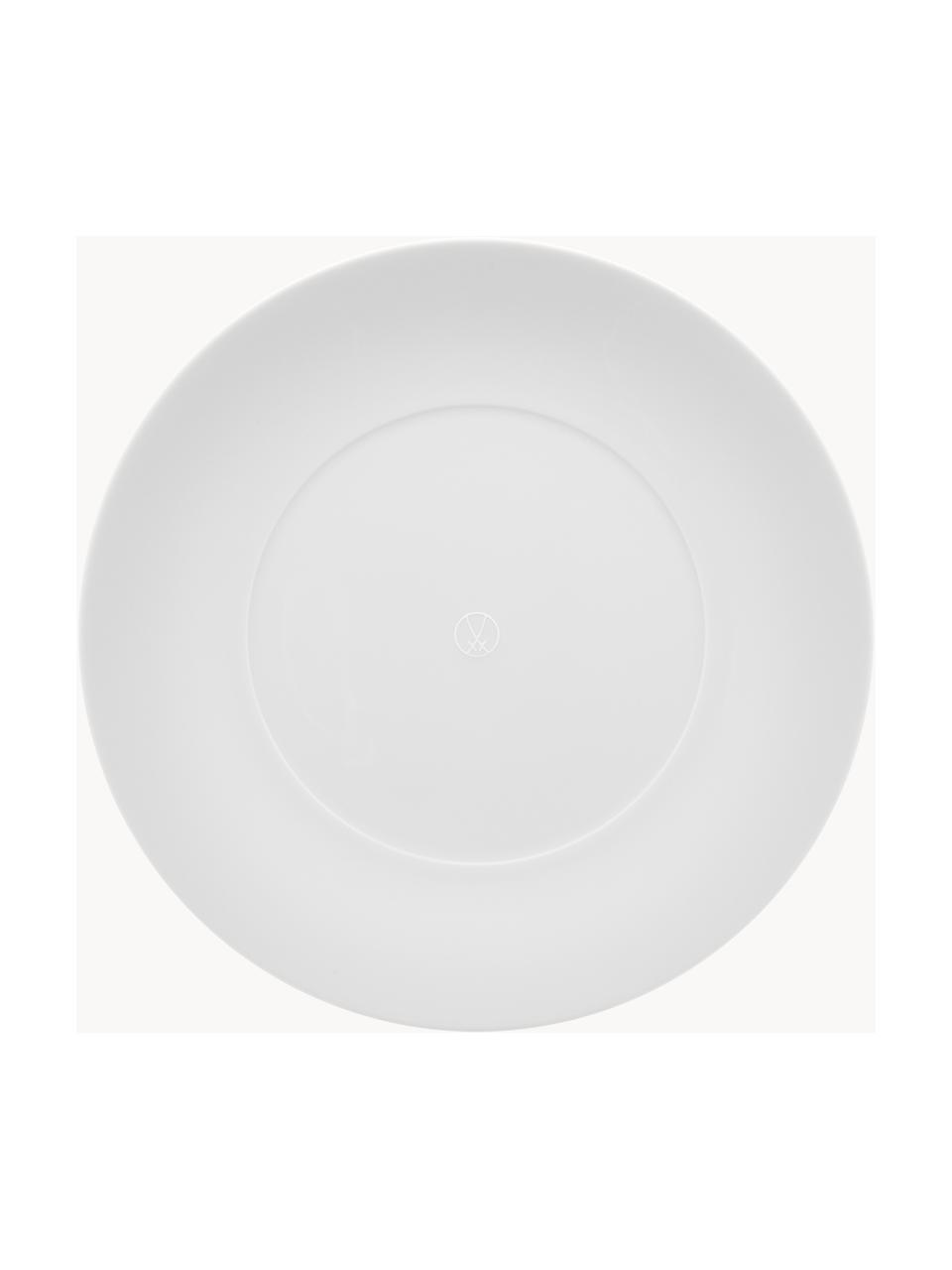 Ručne vyrobené raňajkové taniere z porcelánu Cosmopolitan, 2 ks, Porcelán, Biela, Ø 23 cm