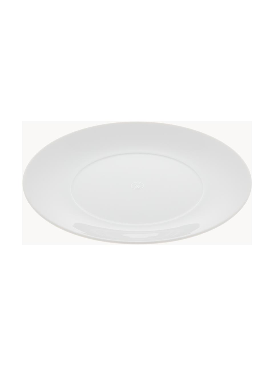 Ručne vyrobené raňajkové taniere z porcelánu Cosmopolitan, 2 ks, Porcelán, Biela, Ø 23 cm