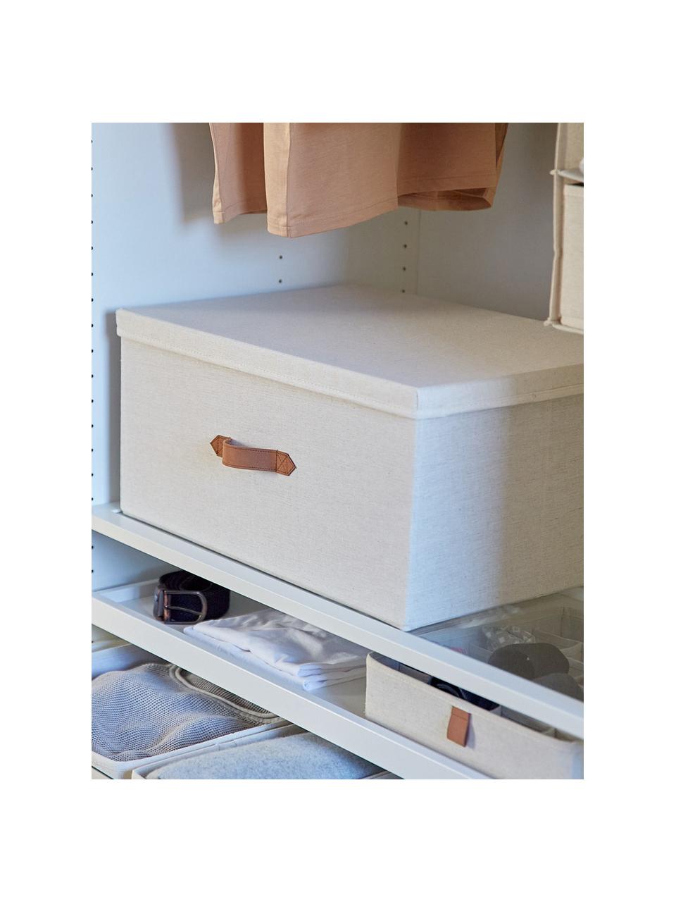 Aufbewahrungsbox Premium, Hellbeige, Braun, B 54 x T 40 cm