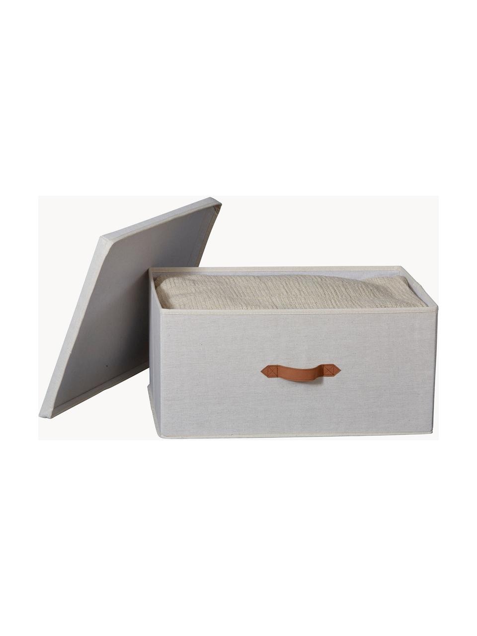 Aufbewahrungsbox Premium, Hellbeige, Braun, B 54 x T 40 cm