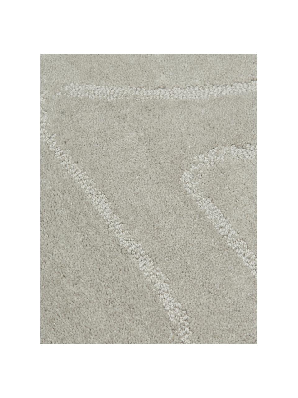 Ręcznie tuftowany dywan z wełny Aaron, Greige, S 300 x D 400 cm (Rozmiar XL)