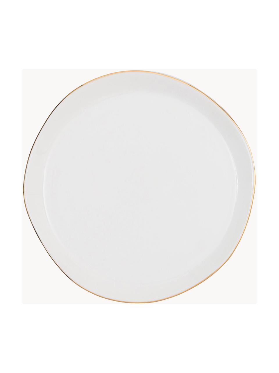 Plato postre Good Morning, Gres, Blanco, Ø 17 cm