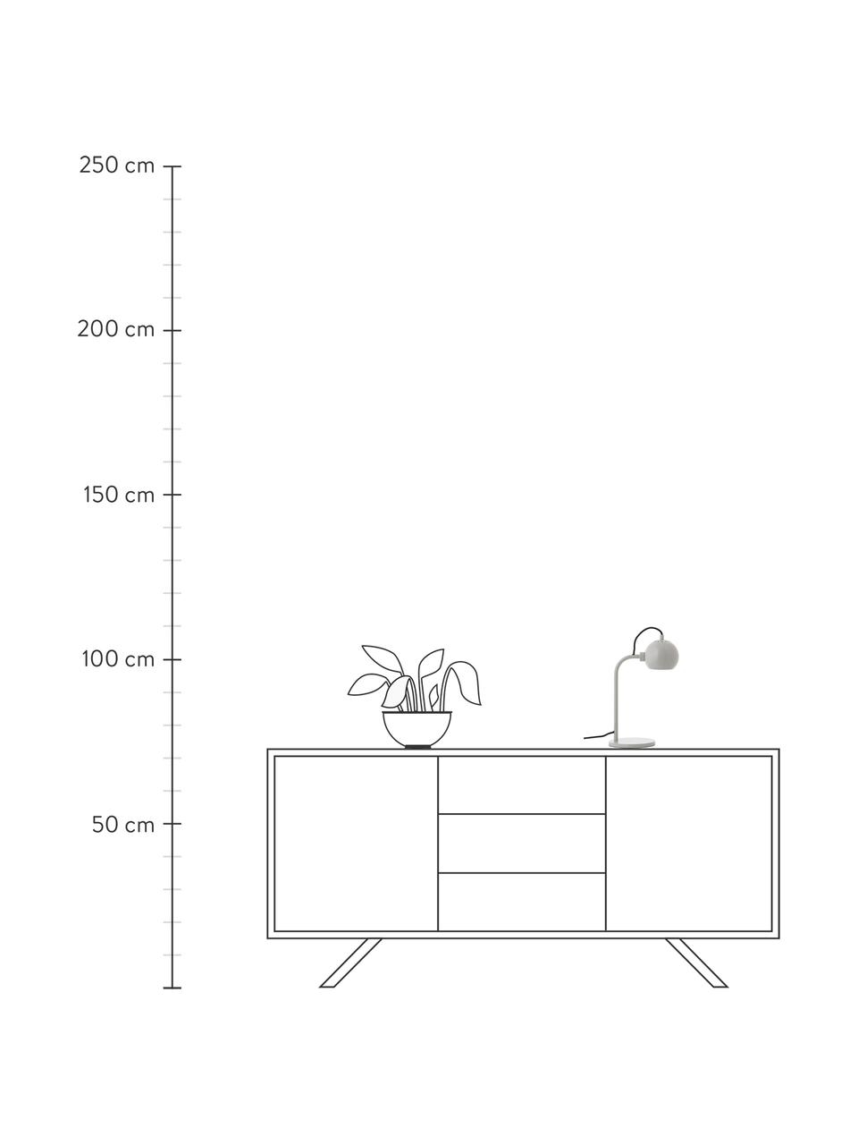 Designová stolní lampa Ball, Světle šedá, Š 24 cm, V 37 cm