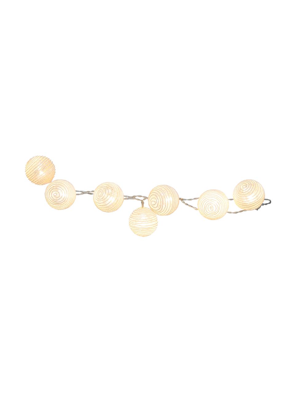 Světelný LED řetěz Yarn, 135 cm, Bílá
