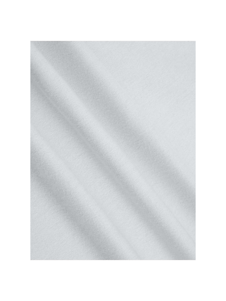 Flanelová obliečka na vankúš Erica, 2 ks, Svetlosivá, Š 40 x D 80 cm