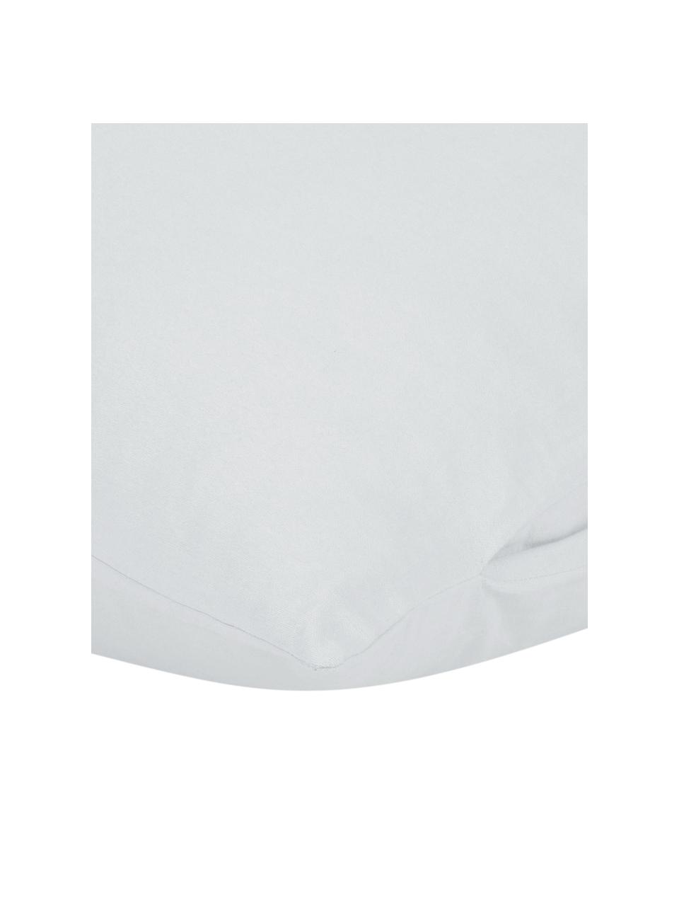 Flanelový povlak na polštář Erica, 2 ks, Světle šedá, Š 40 cm, D 80 cm
