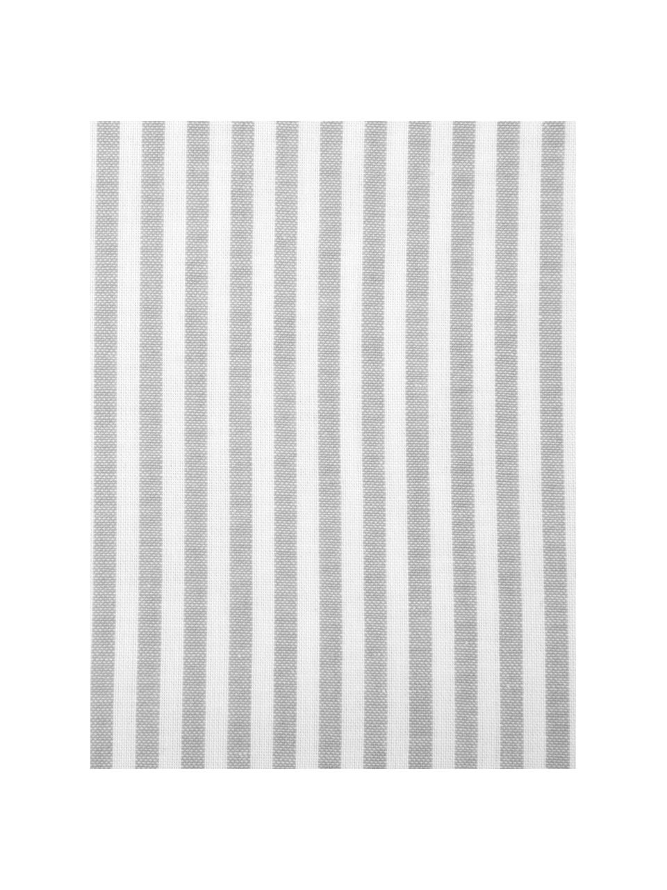Baumwoll-Bettwäsche Ellie in Weiß/Grau, fein gestreift, Webart: Renforcé Fadendichte 118 , Grau & Weiß, gestreift, 135 x 200 cm + 1 Kissen 80 x 80 cm