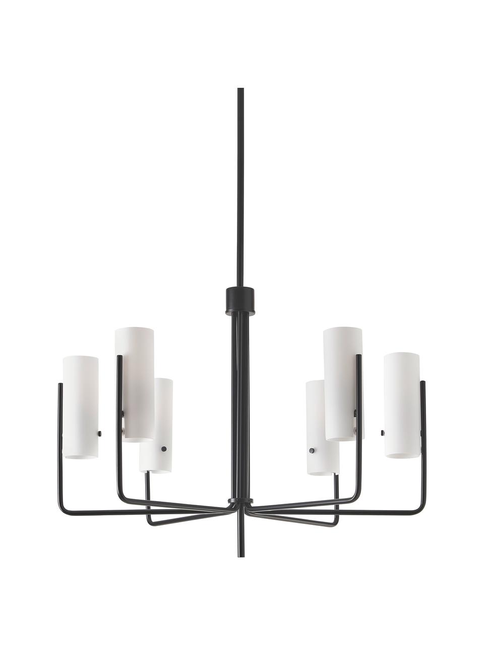Veľká závesná lampa Vivian, Čierna, Ø 65 x V 88 cm