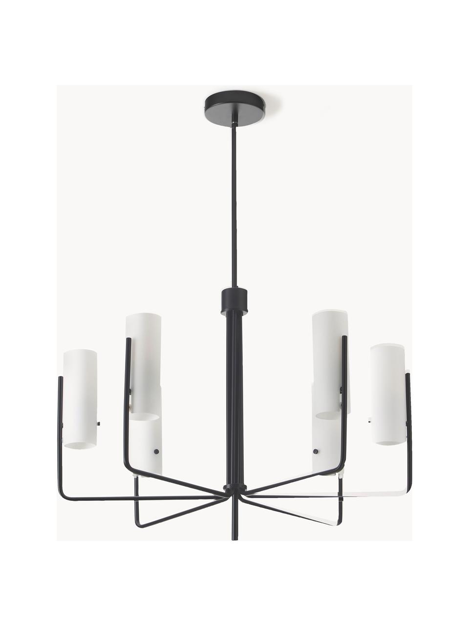 Grand lustre Vivian, Noir, Ø 65 x haut. 88 cm