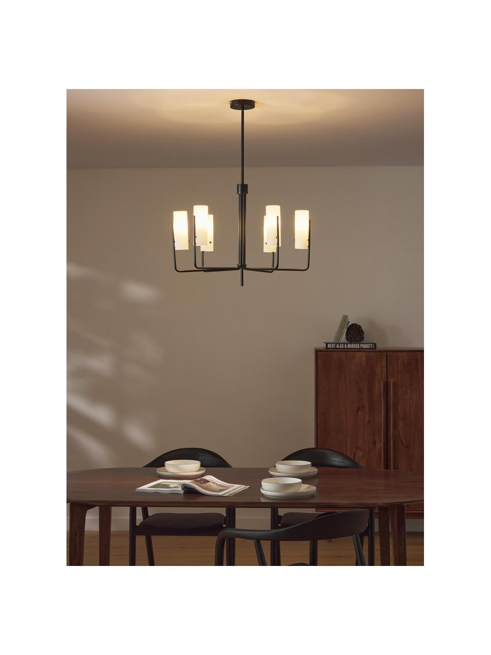 Lampa wisząca Vivian, Stelaż: metal powlekany, Czarny, Ø 65 x W 88 cm