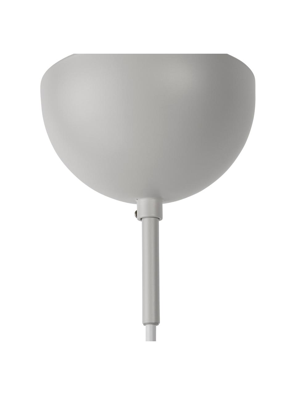 Hanglamp Moonbeam van metaal, Lampenkap: opaalglas, Lamp: gecoat metaal, Baldakijn: gecoat metaal, Beige, Ø 50 x H 165 cm