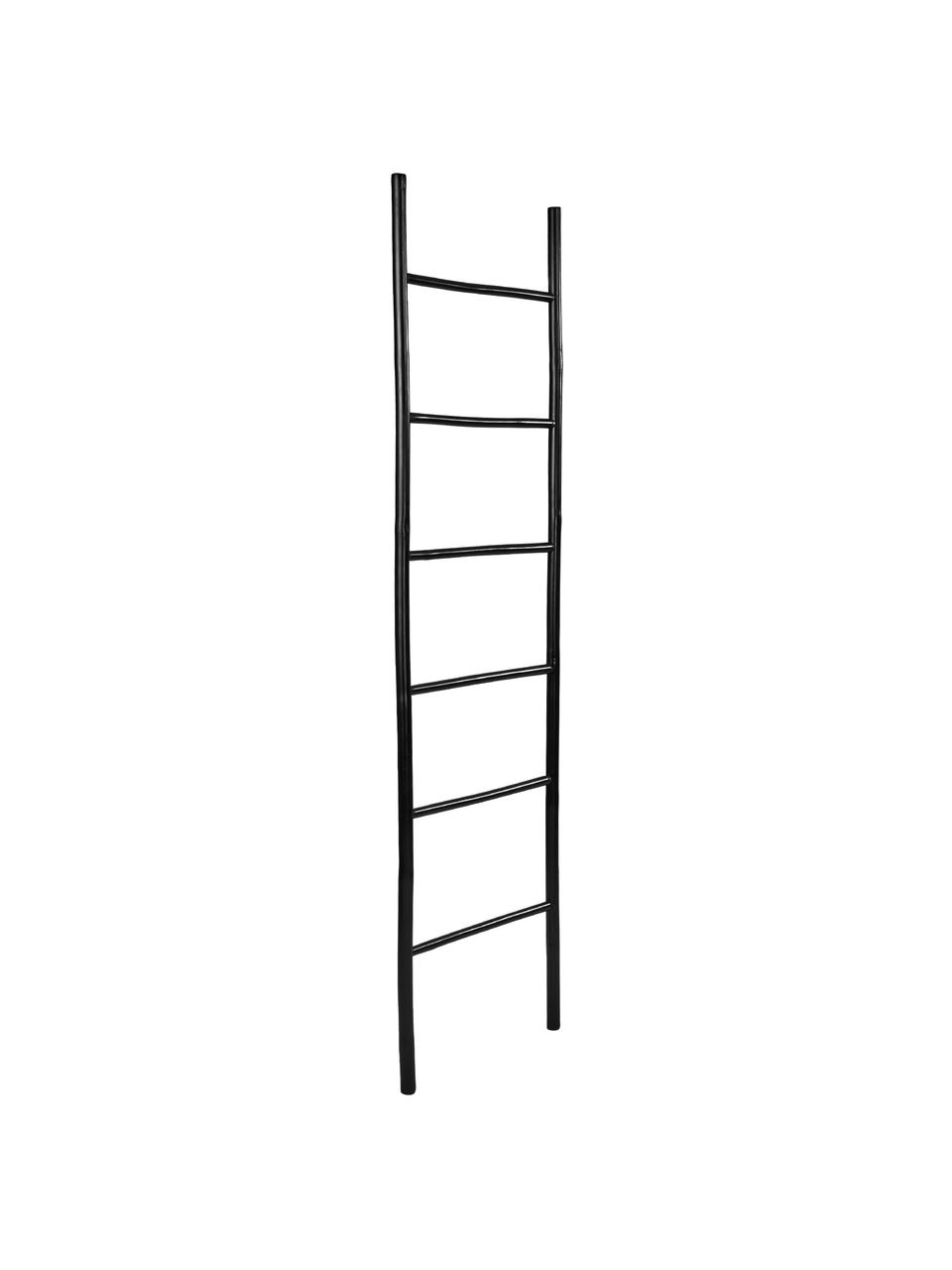 Estantería escalera de bambú Safari, Bambú, recubierto, Negro, An 50 x Al 190 cm