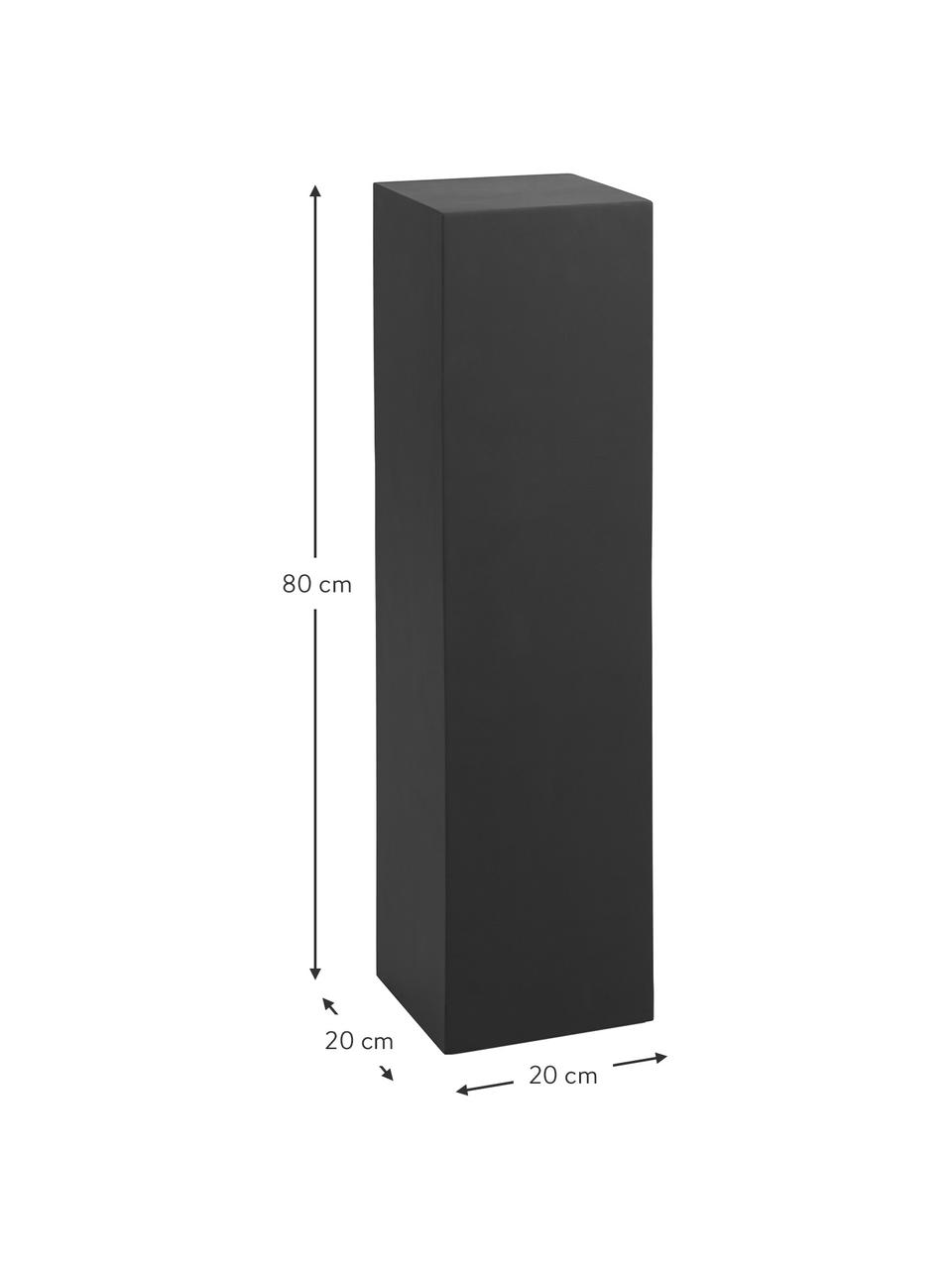 Colonna decorativa in legno di mango Like, Legno di mango rivestito, Nero, Larg. 20 x Alt. 110 cm
