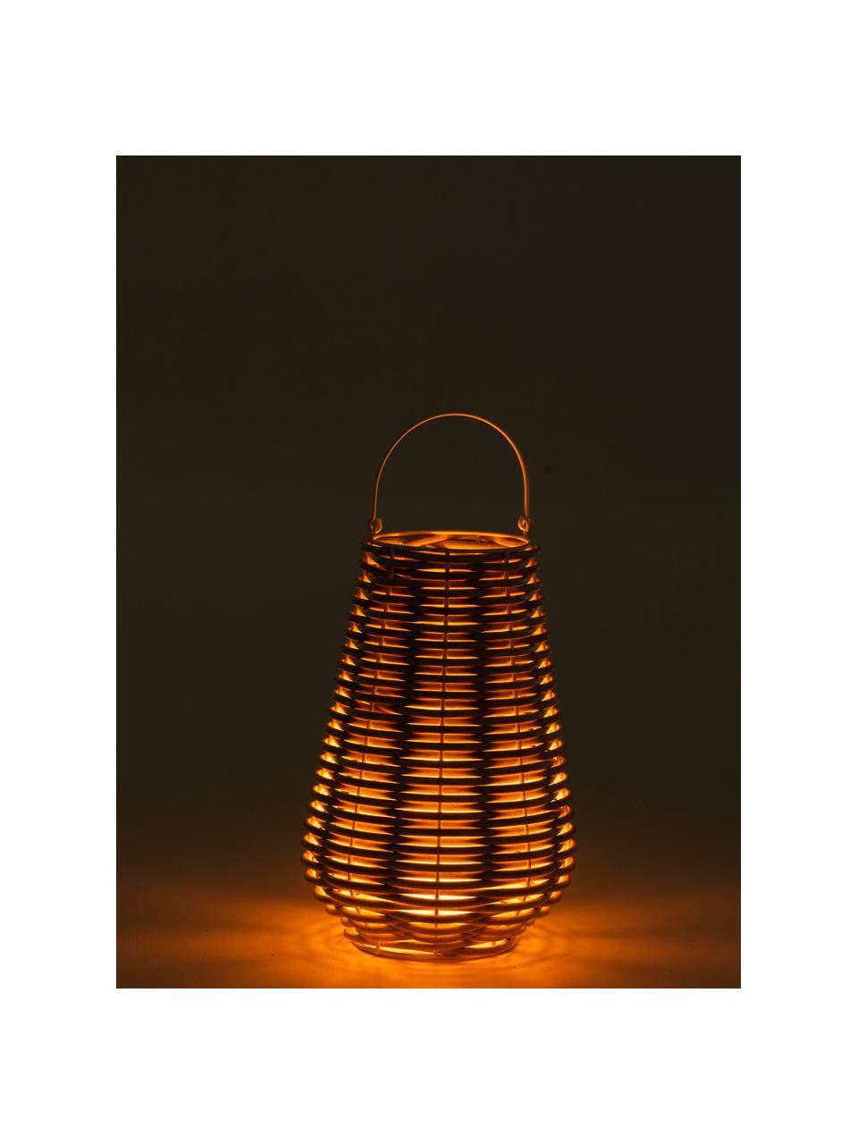 Lanterne avec bougie LED Wova, Beige, Ø 32 x haut. 62 cm