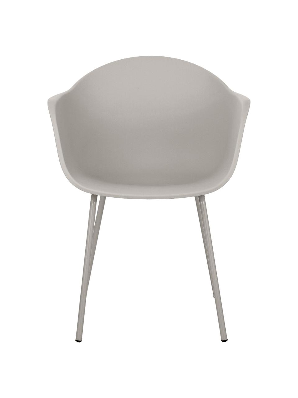 Židle s područkami s kovovými nohami Claire, Greige, Š 60 cm, H 54 cm
