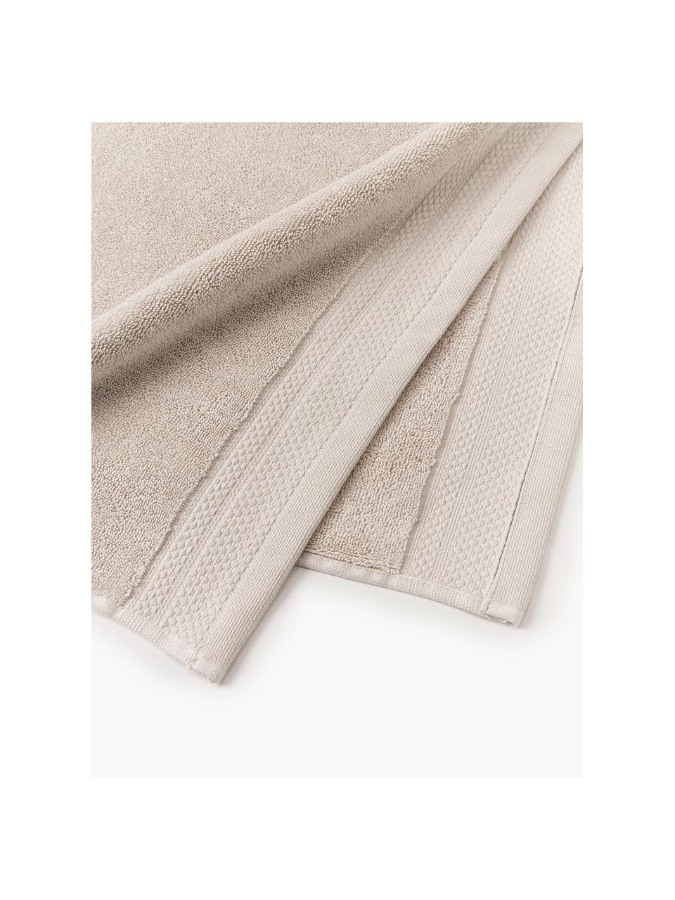 Handtuch Premium aus Bio-Baumwolle, in verschiedenen Grössen, 100 % Bio-Baumwolle, GOTS-zertifiziert (von GCL International, GCL-300517)
 Schwere Qualität, 600 g/m², Hellbeige, Handtuch, B 50 x L 100 cm
