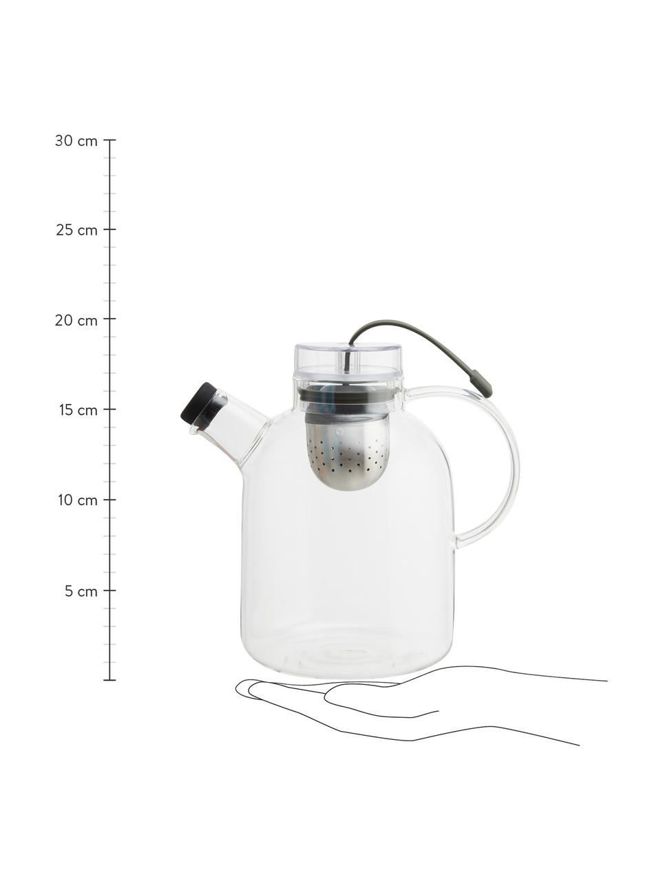 voorraad gesprek Joseph Banks Design theekan Kettle van glas met thee-ei, 1.5 L | Westwing